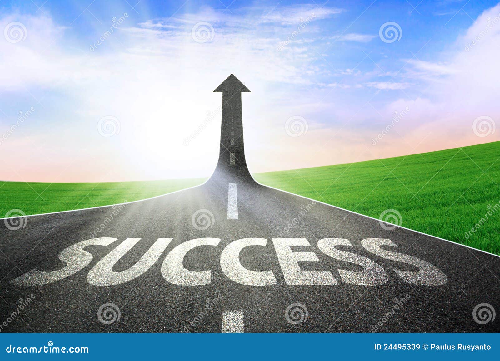 El camino al éxito imagen de archivo. Imagen de aumento 24495309