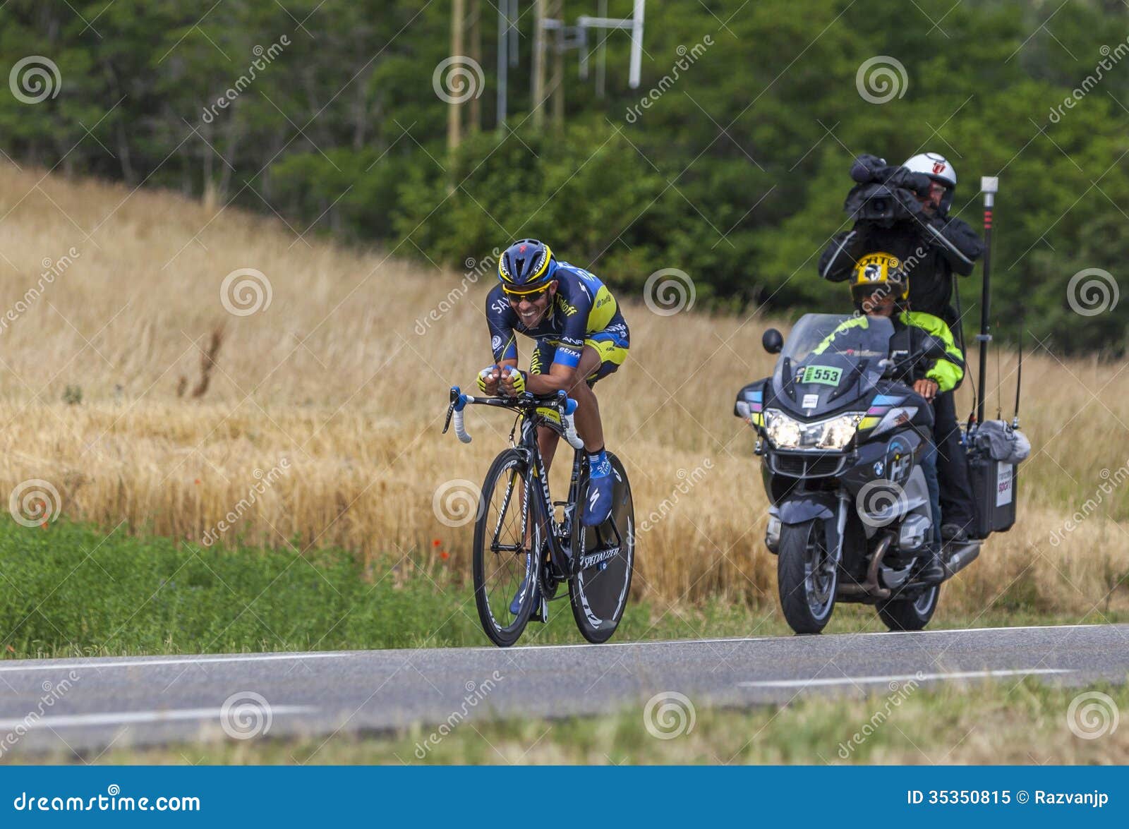 Alberto Contador impresión fotográfica Tour De France Ciclismo Cartel 