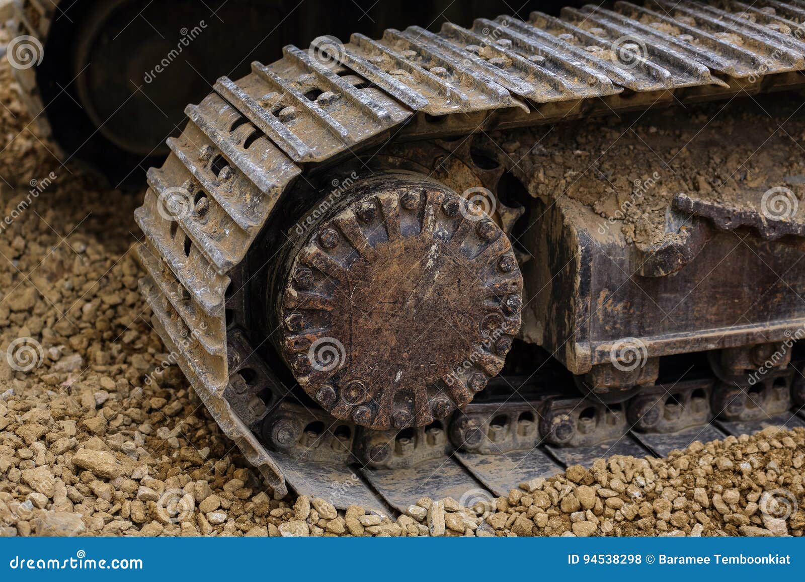 El De La Correa Eslabonada Para Arriba, Detalle Fangoso De La Cadena De La Correa Eslabonada En Terroso Foto de archivo - Imagen de industrial, 94538298