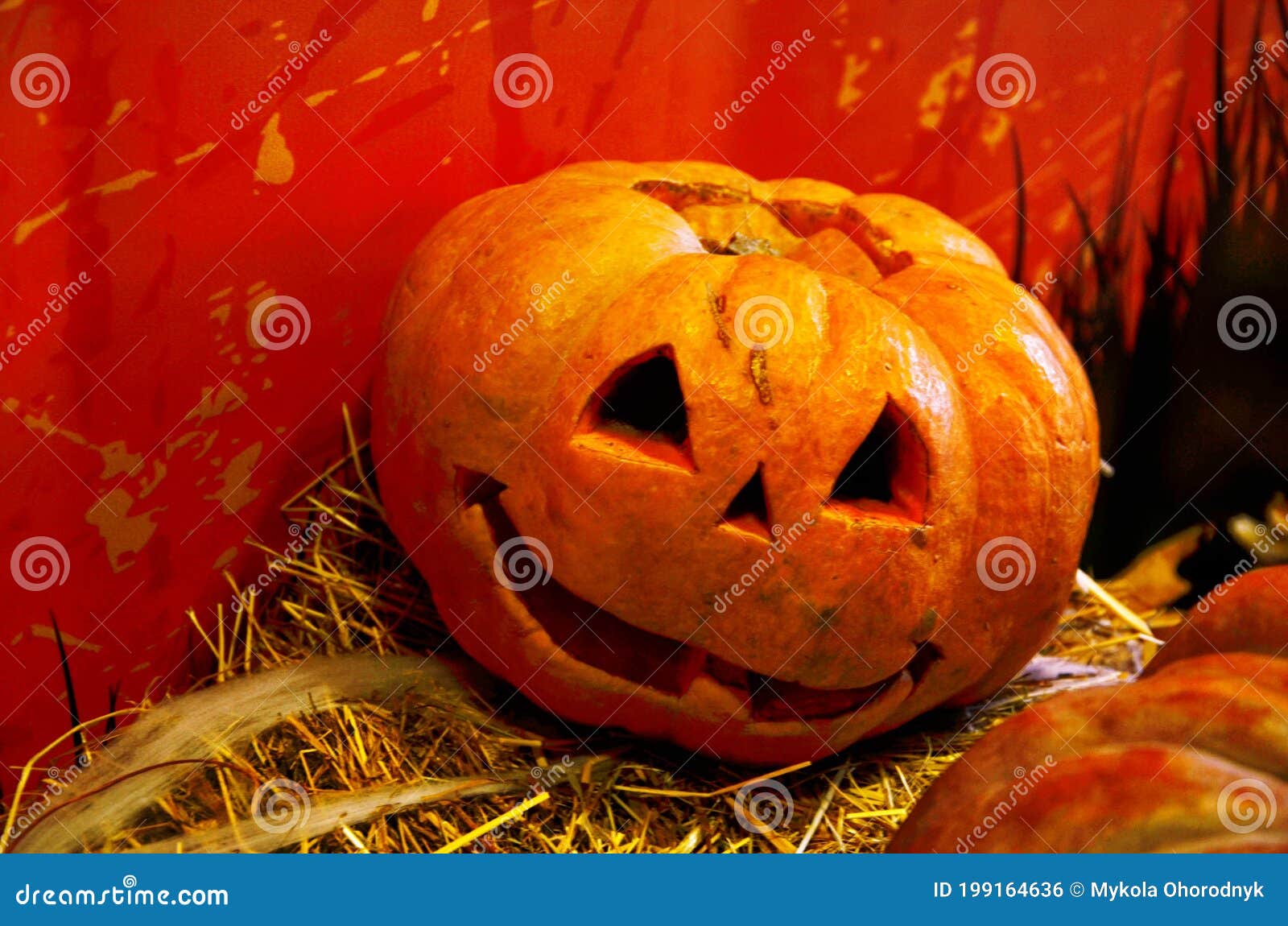 31 De Octubre Feriado Halloween Diseño Halloween Con Calabazas Medios Mixtos Foto de archivo Imagen de halloween, frecuentado: 199164636