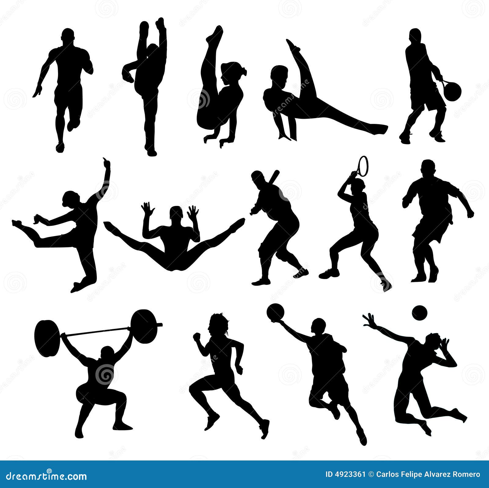 El deporte forma vector ilustración del vector. Ilustración de vector