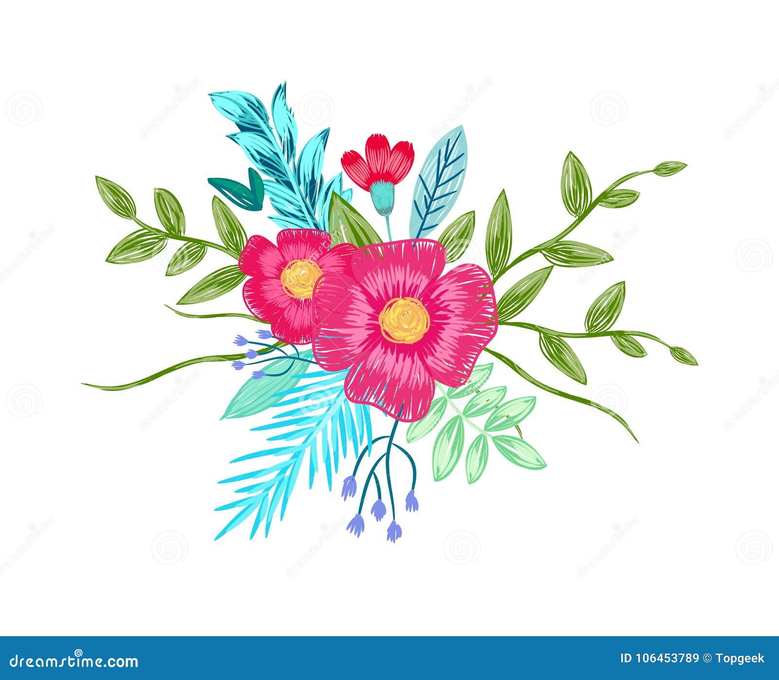El Dibujo Del Ramo De La Flor Por Color Dibujó a Lápiz Vector Ilustración del Vector - Ilustración de colorido, adornado: 106453789 El Dibujo Del Ramo De La Flor Por Color Dibujó a Lápiz Vector Ilustración del Vector - Ilustración de colorido, adornado: 106453789
