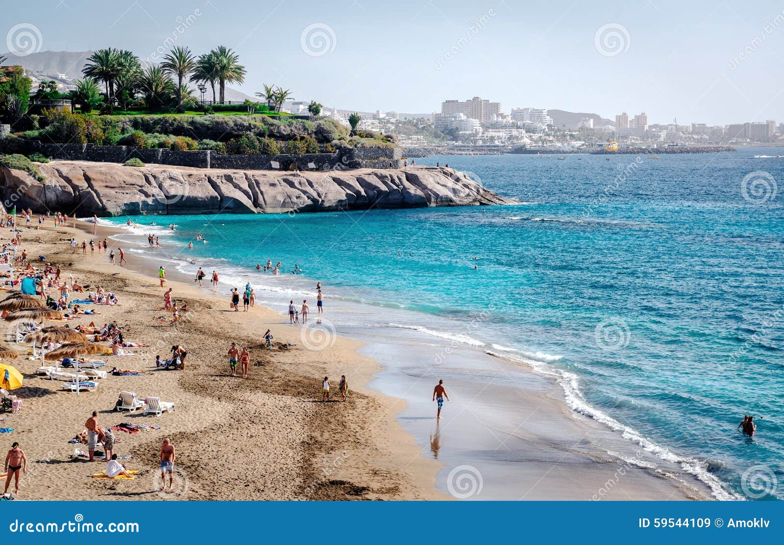 El Duque Beach In Tenerife Canary Islands Editorial Stock Image Image Of Crowd Resort