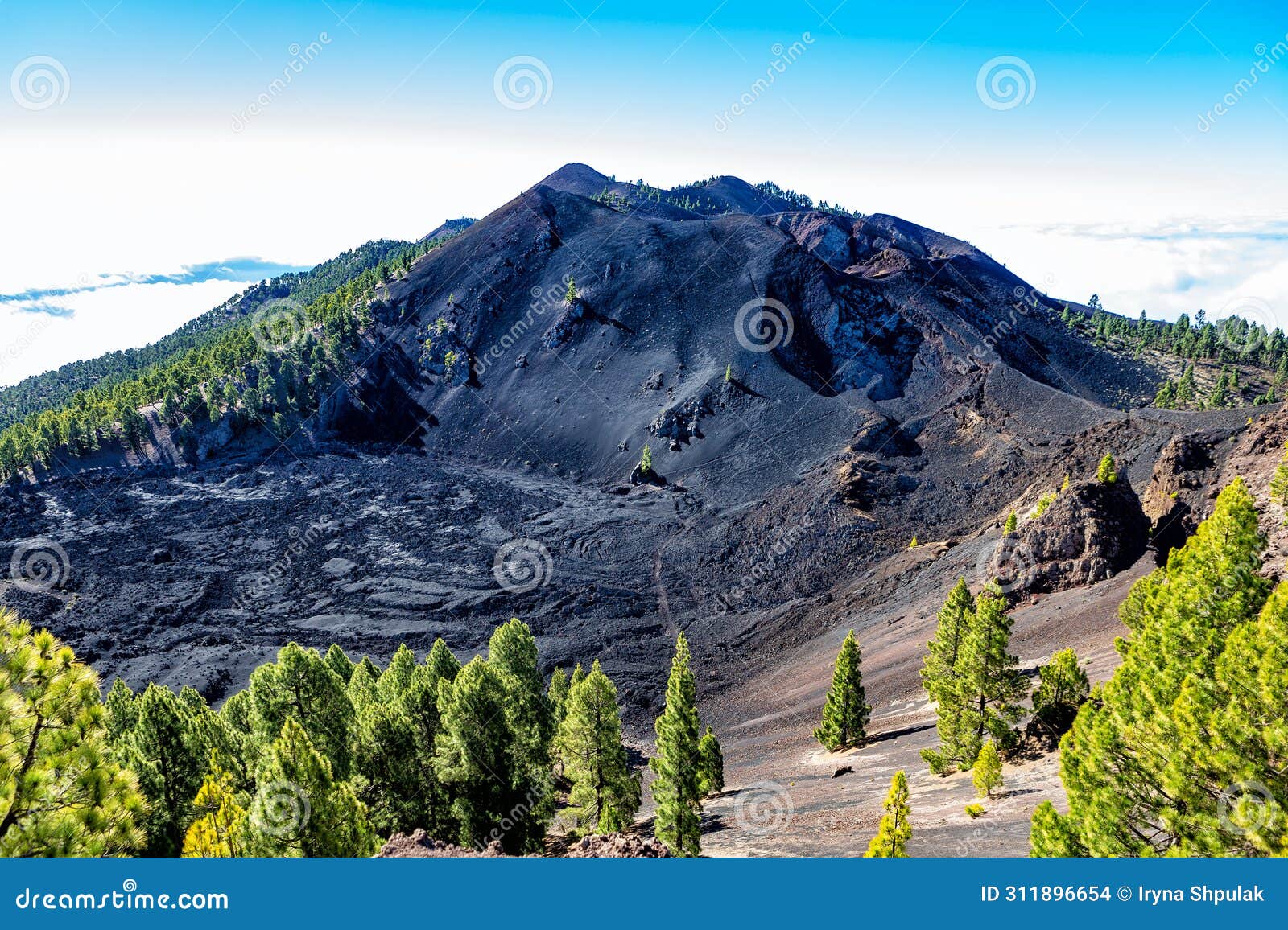 el duraznero volcano, cumbre vieja, island la palma, canary islands, spain, europe