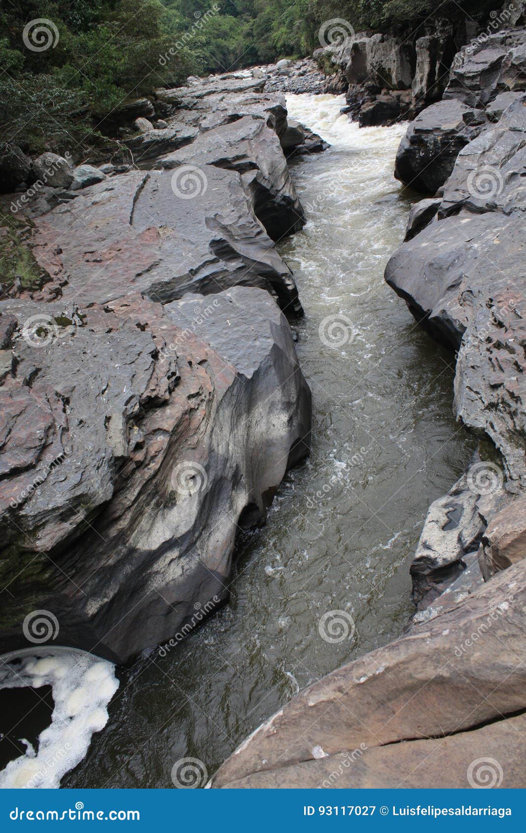 `el estrecho` magdalena river in san agustÃÂ­n, huila, colombia.