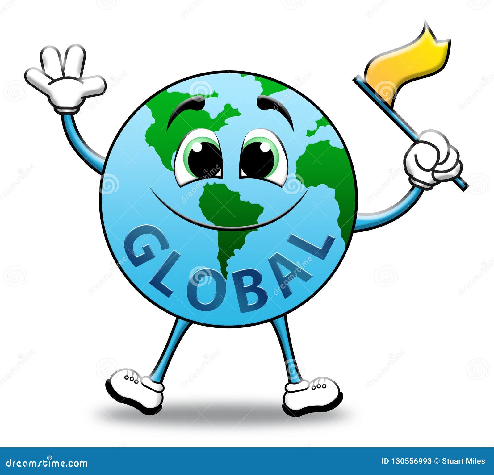 El Globo Global Muestra El Ejemplo De La Globalización 3d Del Mundo Stock  de ilustración - Ilustración de tierra, mundial: 130556993