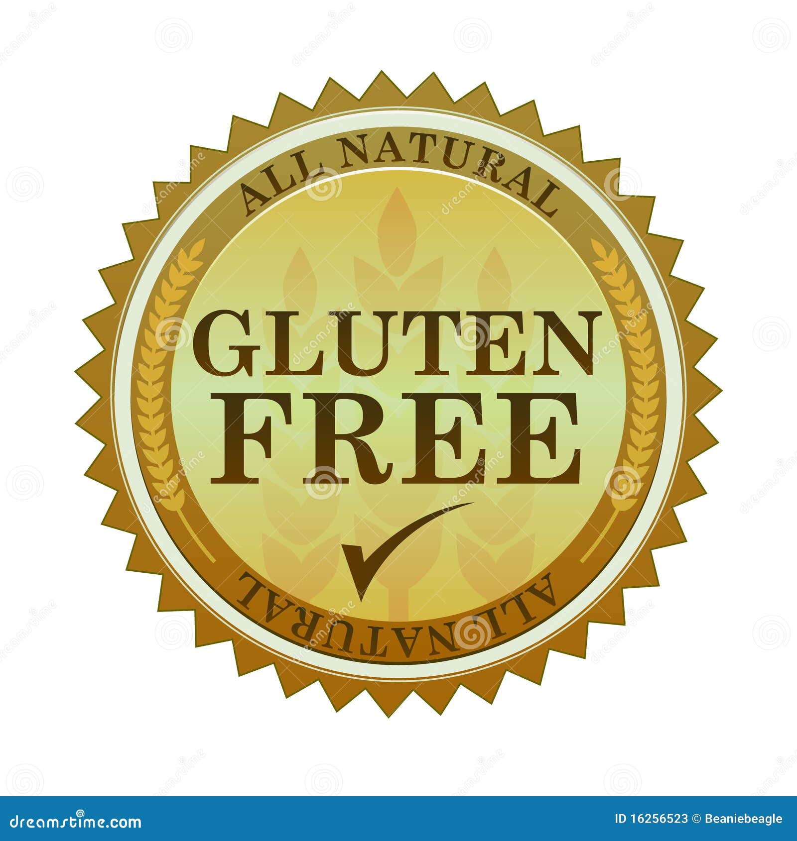 El Gluten Libera El Sello Fotos de archivo Imagen 16256523