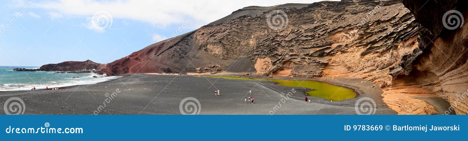 el golfo crater, lanzarote.