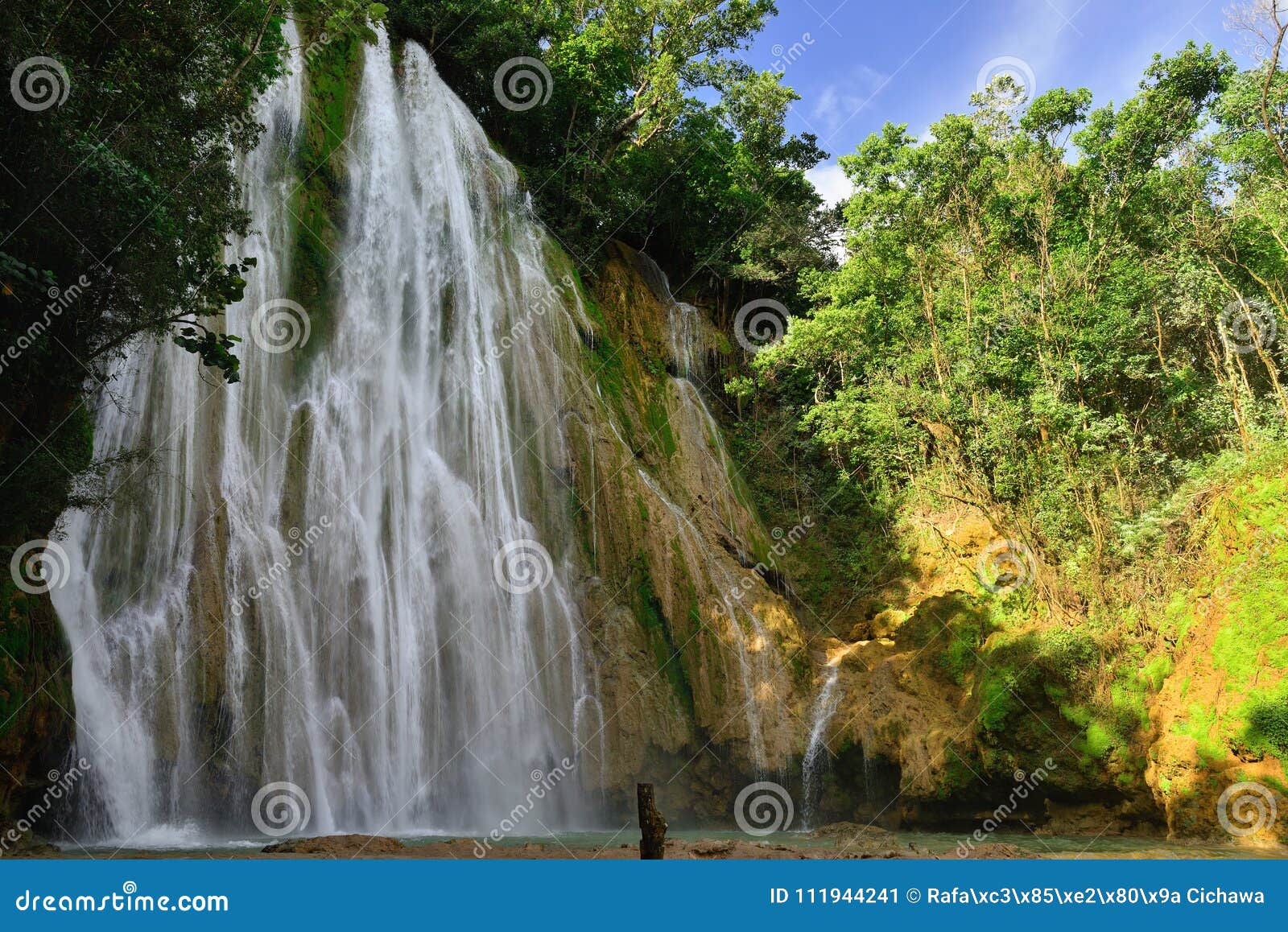 el limon waterfall on dominican republic