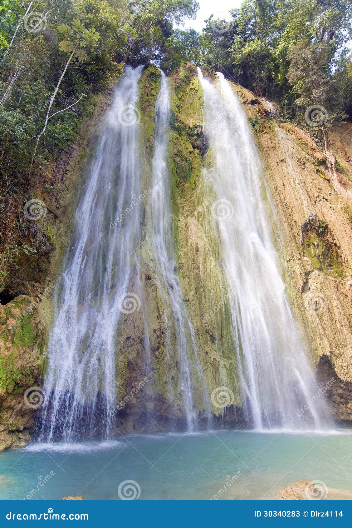 el limon waterfall, dominican republic