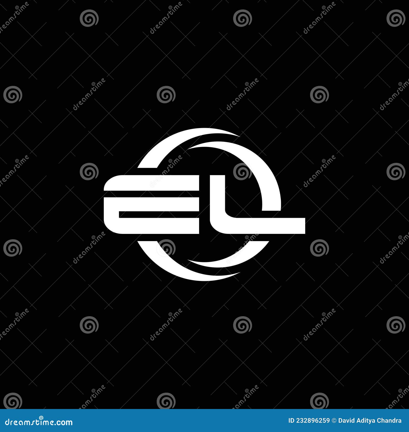 el logo monogram  template