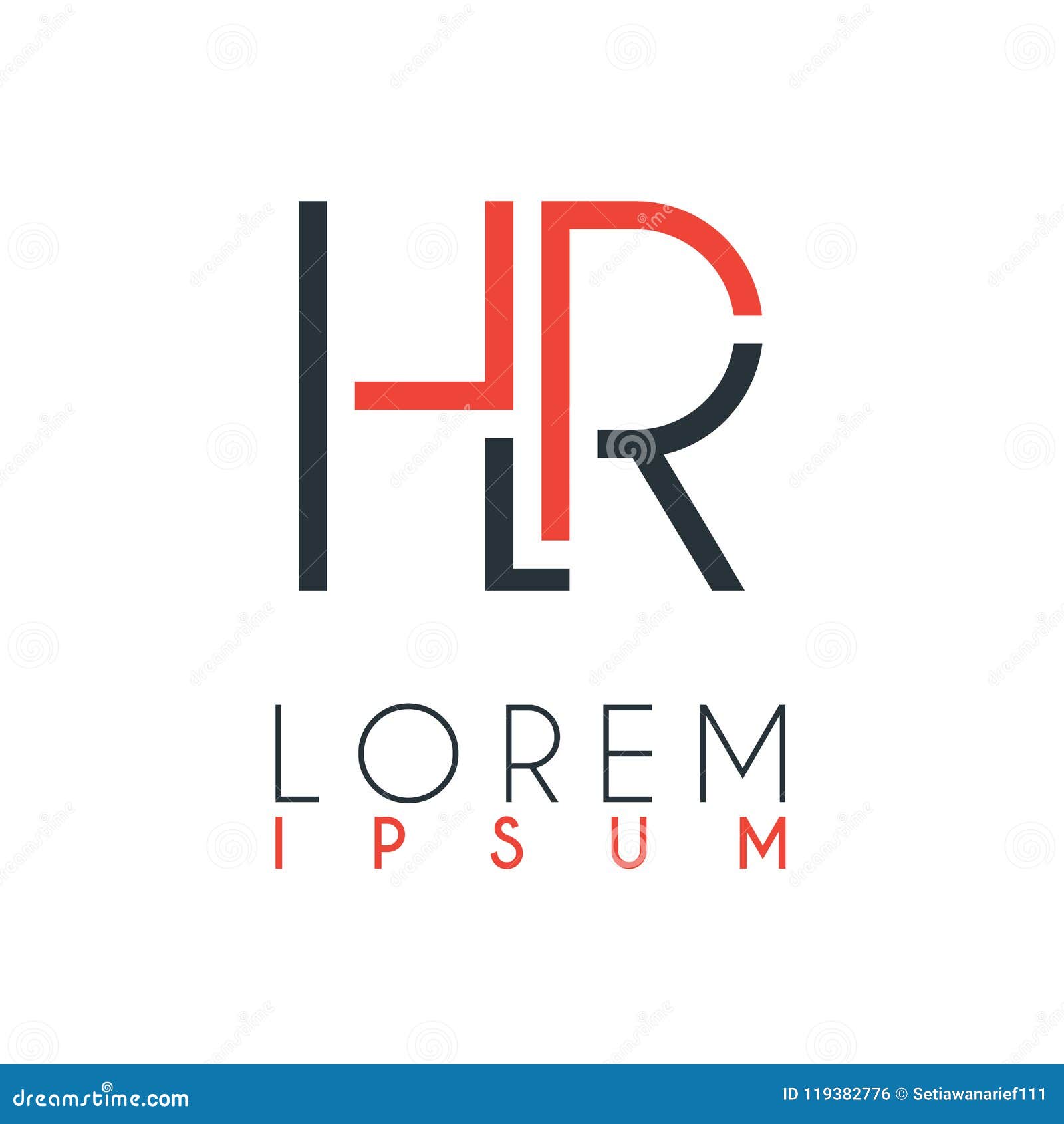 El Logotipo Entre La Letra H Y La Letra R U Hora Con Cierta