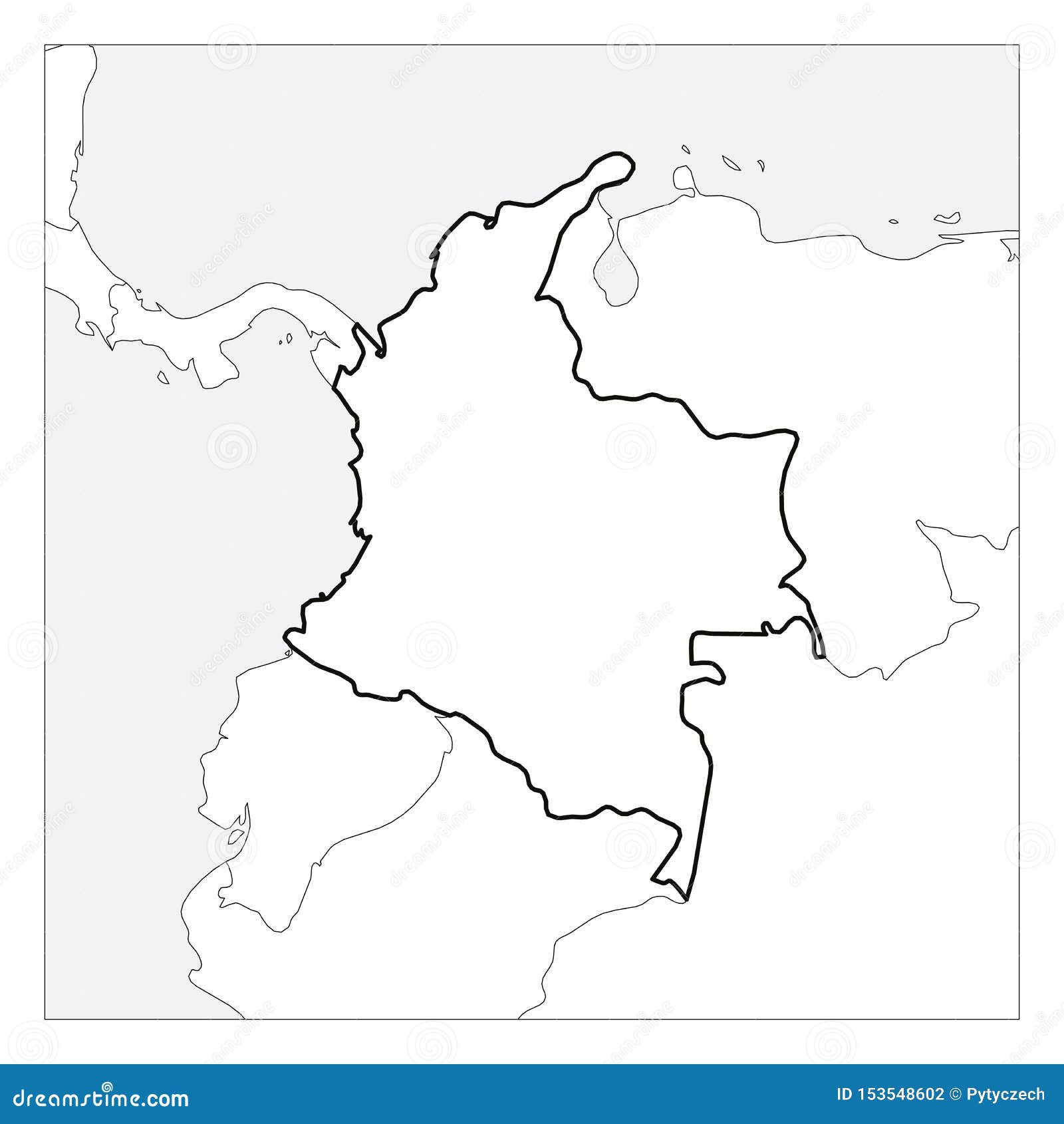 Top 18 Mejores Mapa Politico De Colombia A Blanco Y Negro En 2022