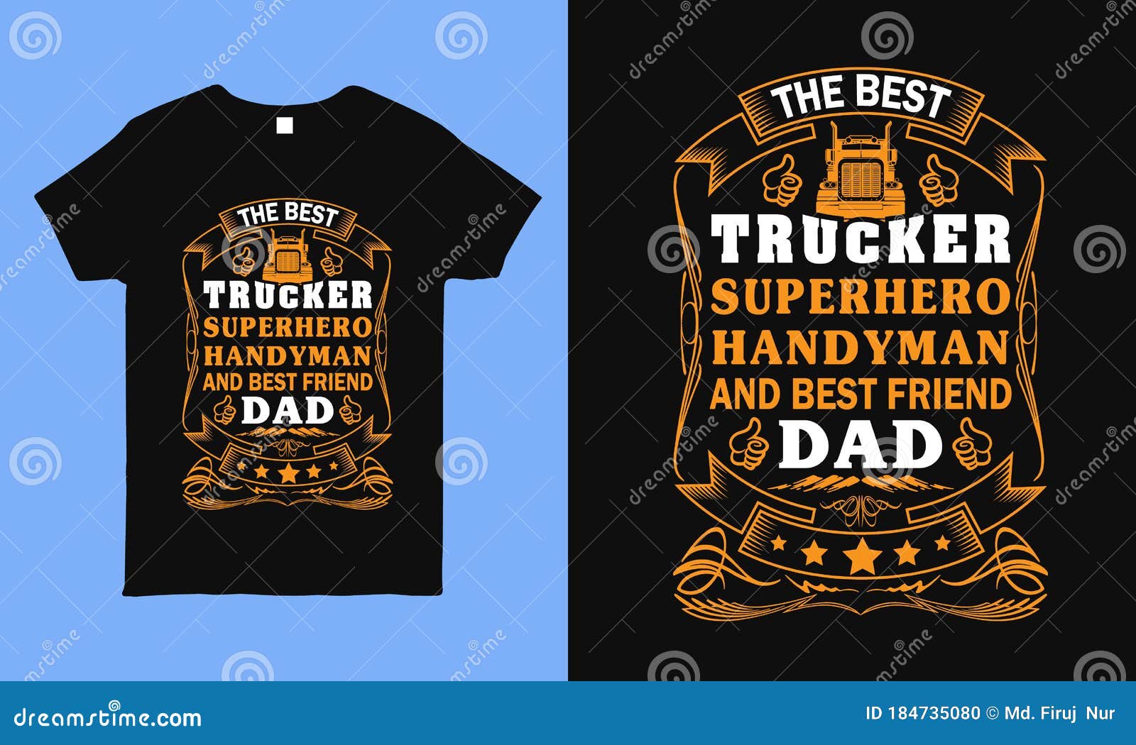 El Mejor Camionero Papá Dice Diseño De Camisetas Para El Padre Del Chofer De Camión del Vector - Ilustración de carga, pegatina: 184735080