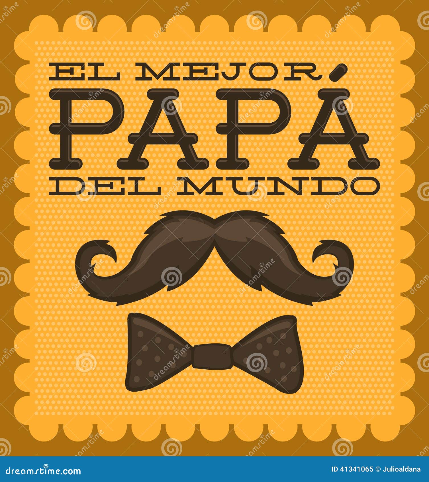 EL Mejor Papa Del Mundo - El Mejor Español Del Papá Del Mundo S Ilustración  del Vector - Ilustración de bigote, amor: 41341065