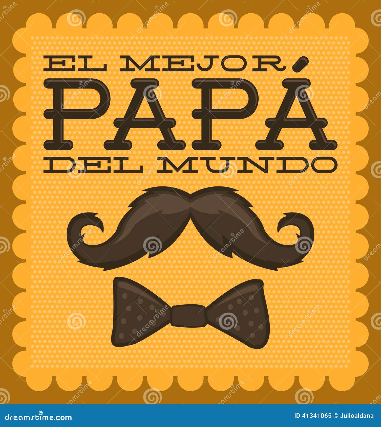 El Mejor Papa Del Mundo - World S Best Dad Spanish Stock Vector -  Illustration of love, latin: 41341065