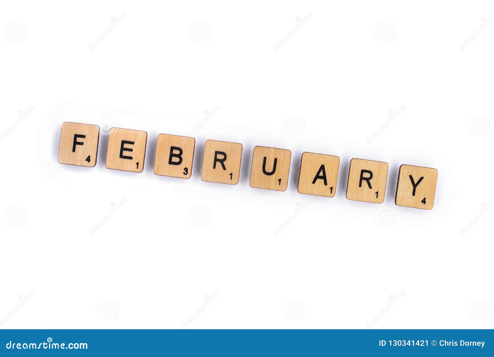 El mes de febrero imagen de archivo. Imagen de calendario - 130341421