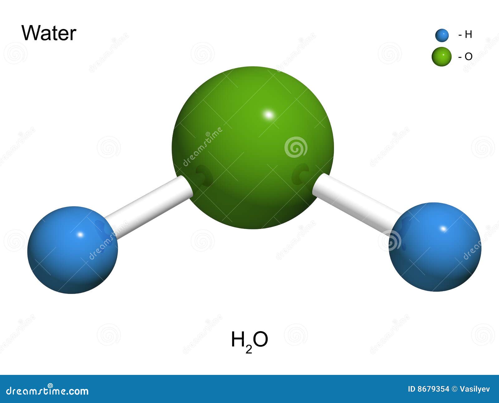 El Modelo Aislado 3D Del Agua Stock de ilustración - Ilustración de célula,  elemento: 8679354