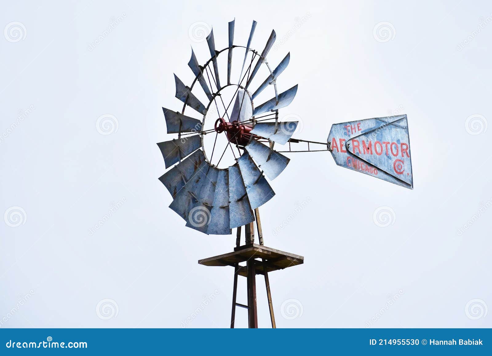 El Molino De Viento Aeromotor De Chicago Imagen editorial - Imagen de  eléctrico, viento: 214955530