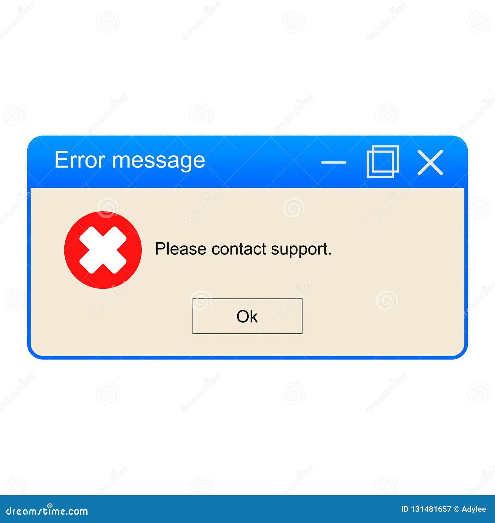 Show error messages