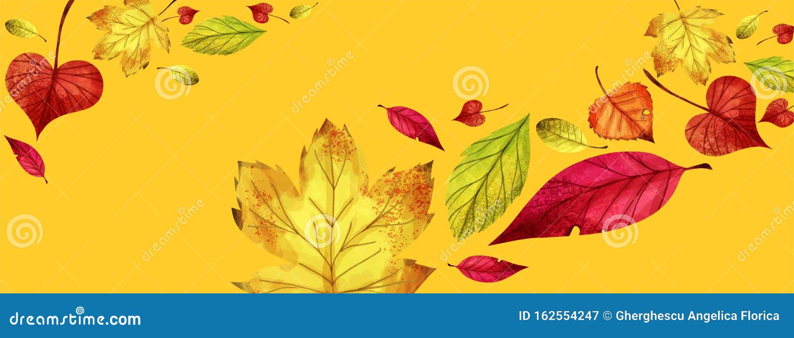 El Otoño Colorido Deja Una Ilustración Para La Portada De Facebook - Vector  Ilustración del Vector - Ilustración de parque, belleza: 162554247