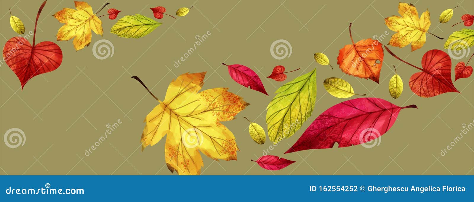 El Otoño Colorido Deja Una Ilustración Para La Portada De Facebook - Vector  Ilustración del Vector - Ilustración de color, globos: 162554252