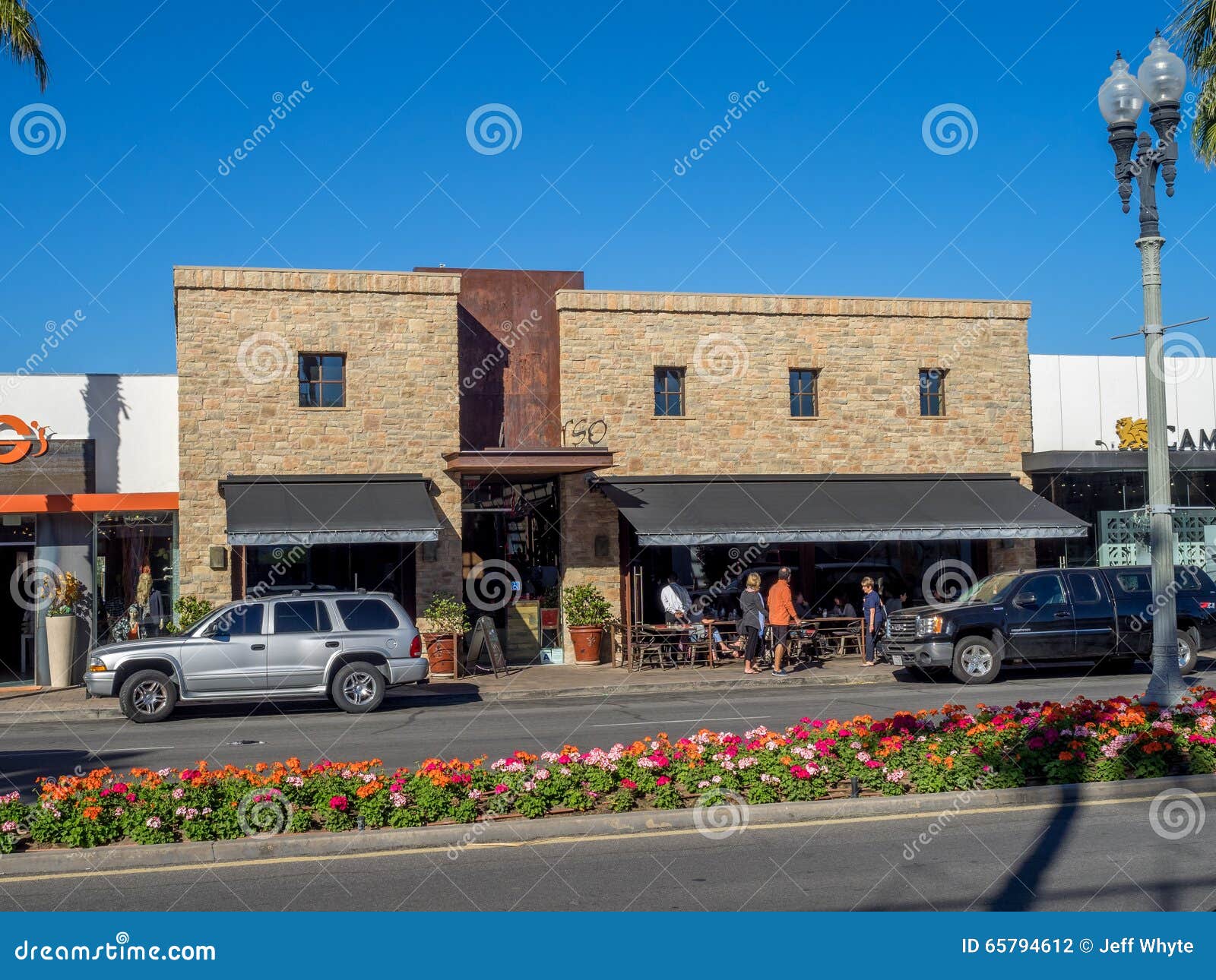 El Paseo In Palm Desert California Stock Photo - Download Image