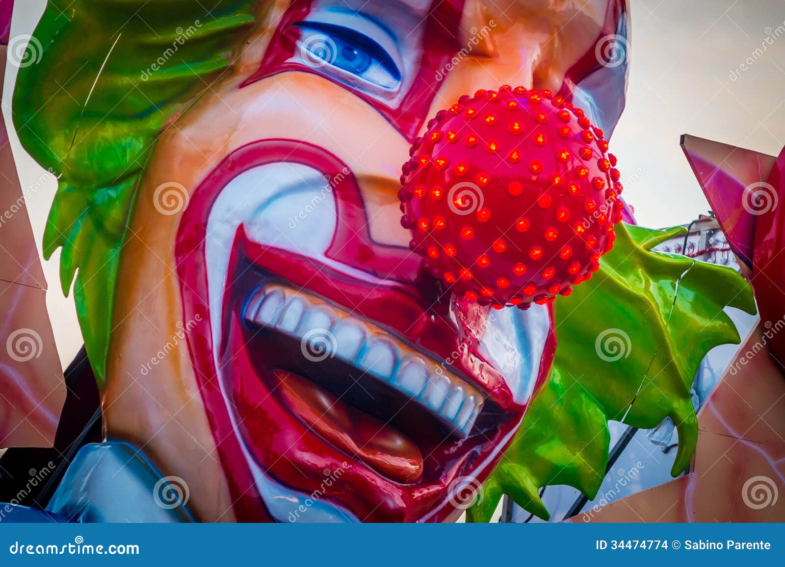 El payaso foto de archivo. Imagen de azul, bromista, festival 34474774