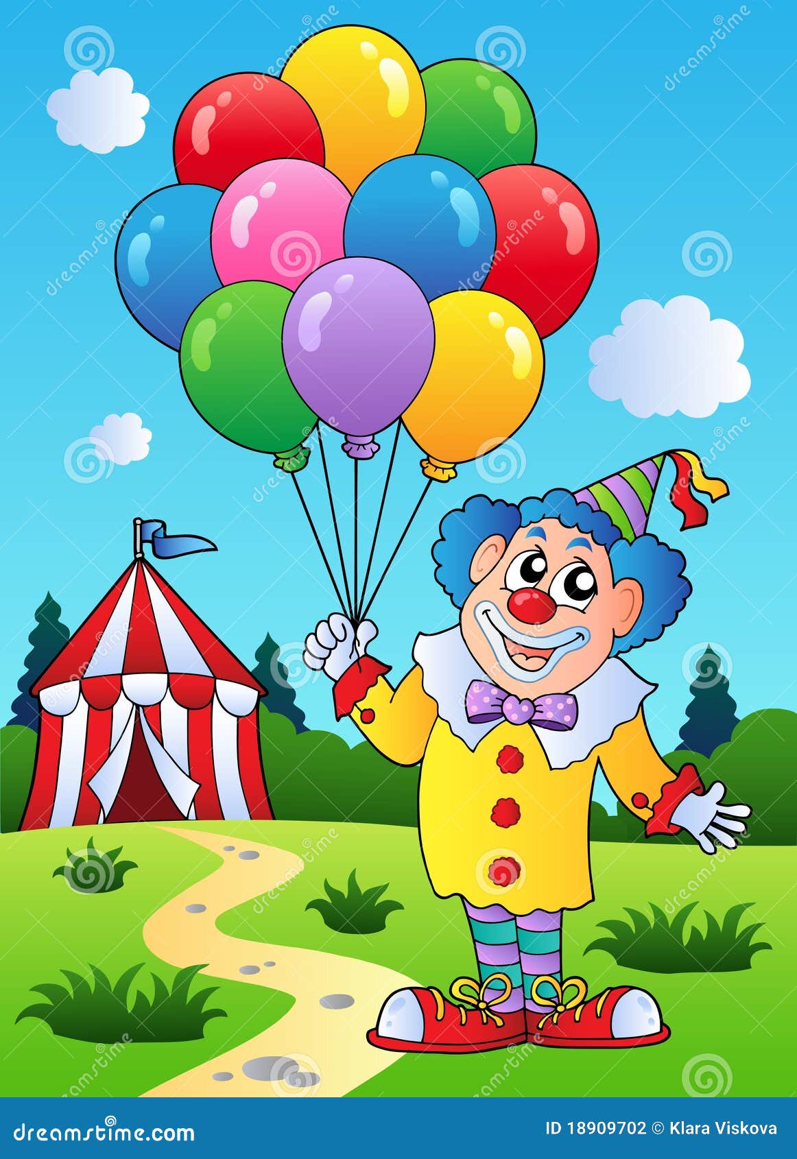 El Payaso Con Los Globos Acerca a La Tienda Ilustración del Vector - Ilustración de feliz, casquillo: 18909702 El Payaso Con Los Globos Acerca a La Tienda Ilustración del Vector - Ilustración de feliz, casquillo: 18909702