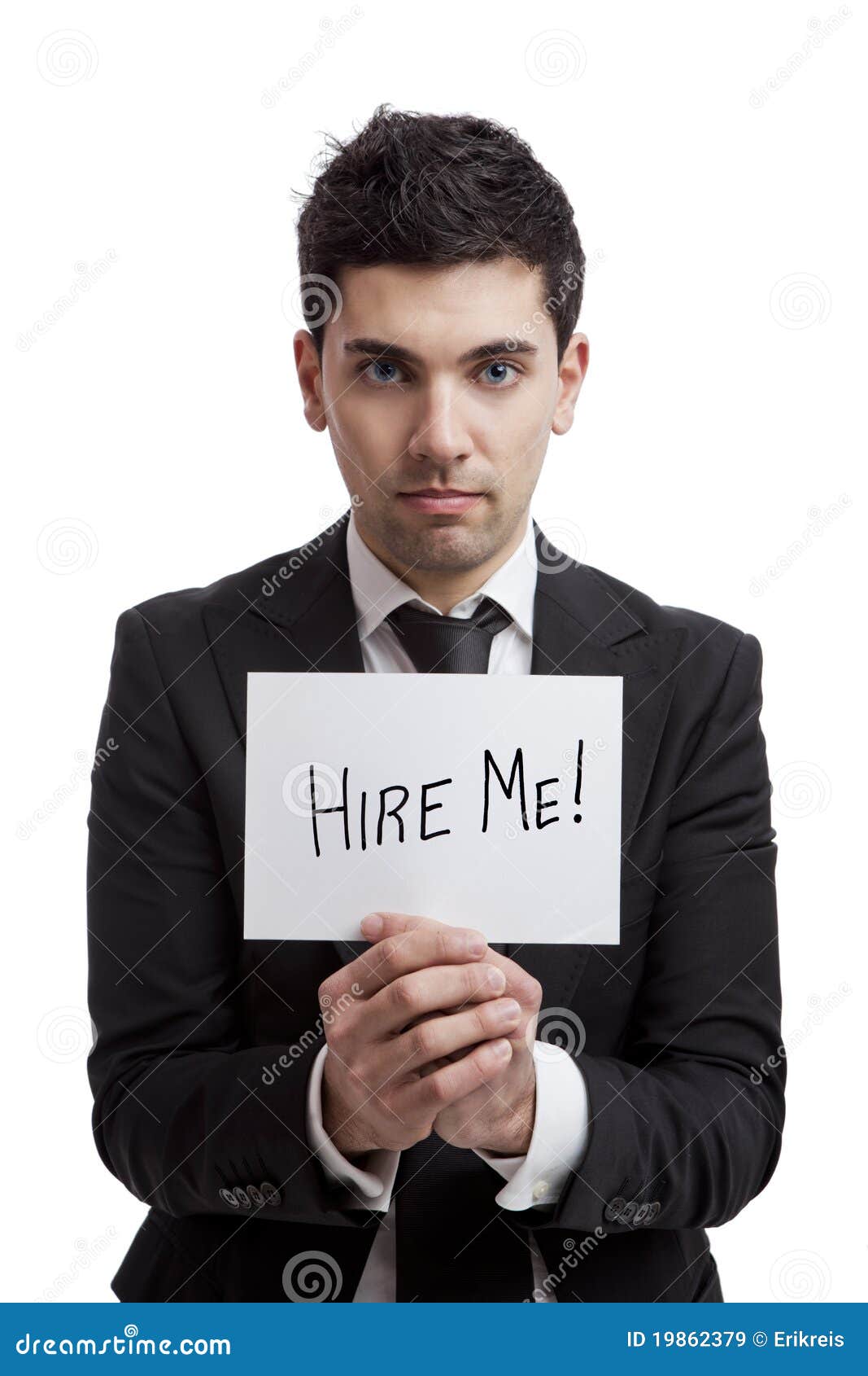 El pedir un trabajo imagen de archivo. Imagen de contratar 19862379