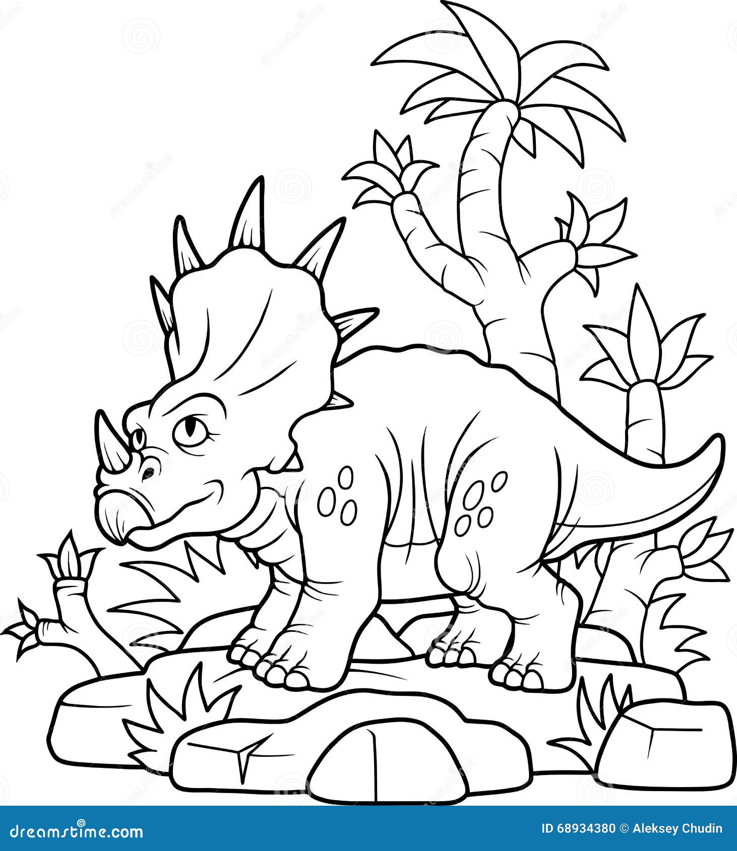 Раскраски adopt me Triceratops