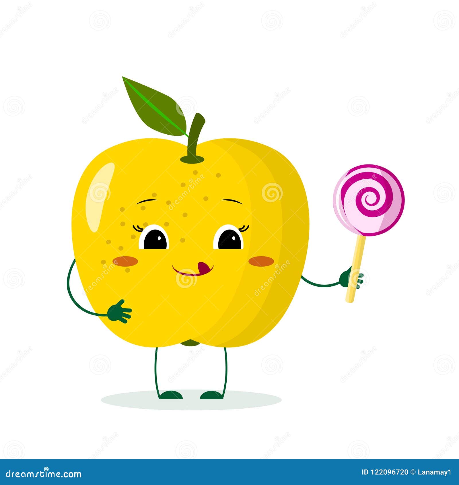 El Personaje De Dibujos Animados Amarillo Lindo De La Manzana Con La Corona Sostiene Una Piruleta Ilustración del Vector - Ilustración de feliz, sonriente: 122096720 El Personaje De Dibujos Animados Amarillo Lindo De La Manzana Con La Corona Sostiene Una Piruleta Ilustración del Vector - Ilustración de feliz, sonriente: 122096720