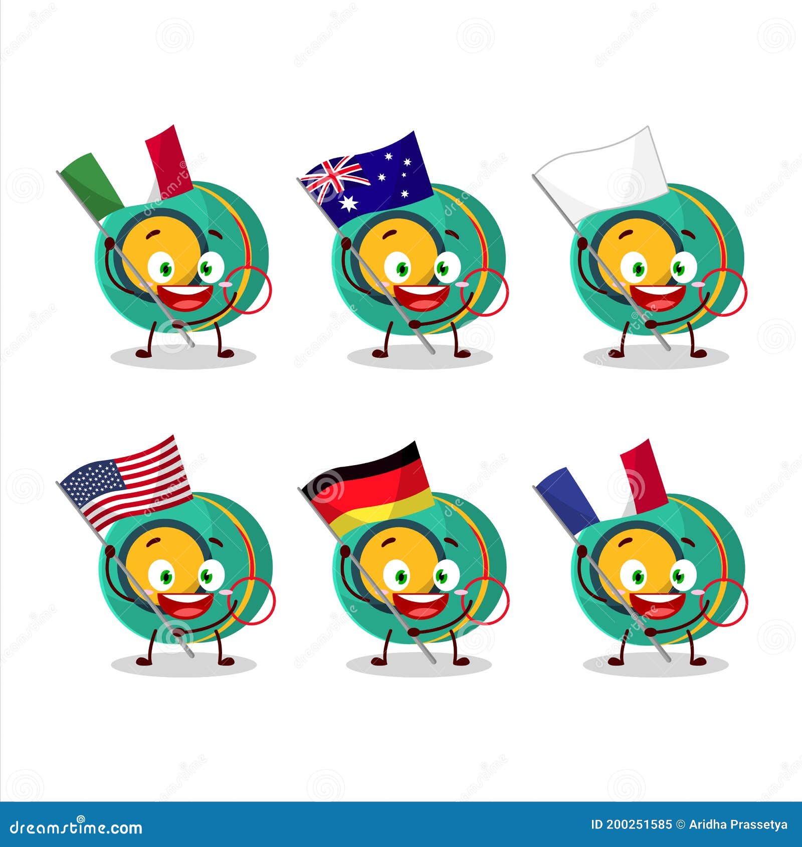 El Personaje De Dibujos Animados Para Niños Yoyo Lleva Las Banderas De Varios Países Stock de ilustración - Ilustración de juguetes, feliz: 200251585 El Personaje De Dibujos Animados Para Niños Yoyo Lleva Las Banderas De Varios Países Stock de ilustración - Ilustración de juguetes, feliz: 200251585