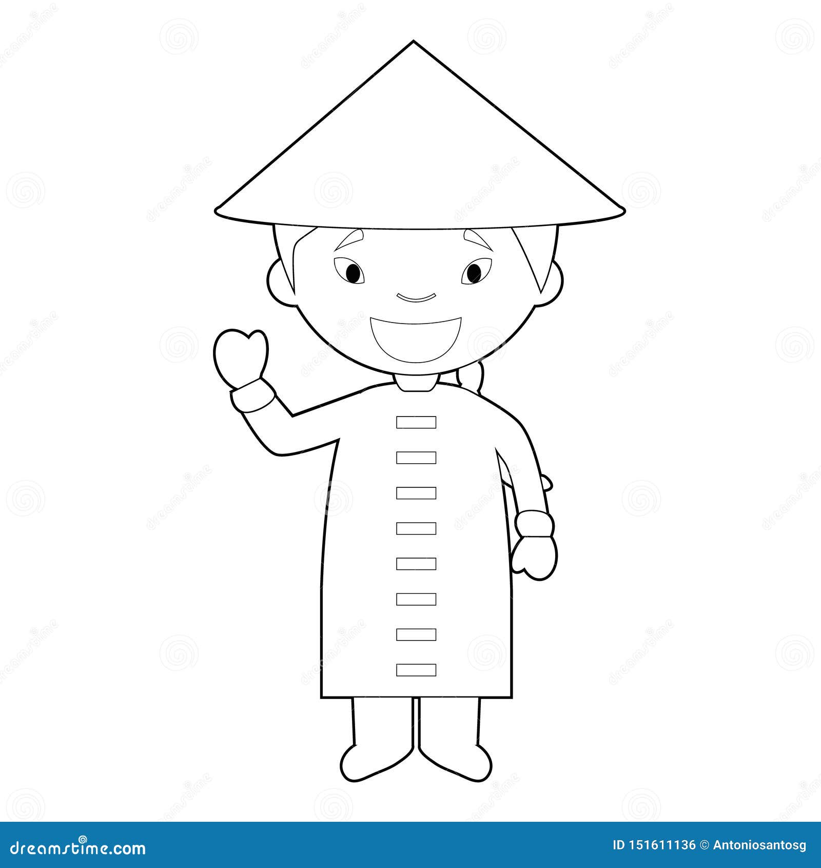 Niños chinos de dibujos animados Vector Premium #18 Niños chinos de dibujos animados Vector Premium