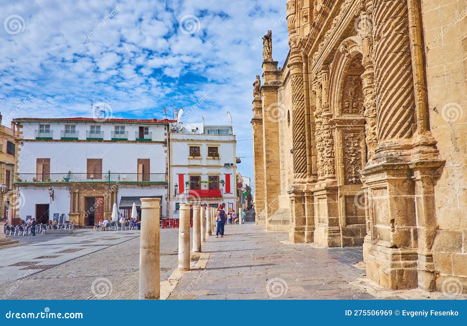 the central square of el puerto, spain