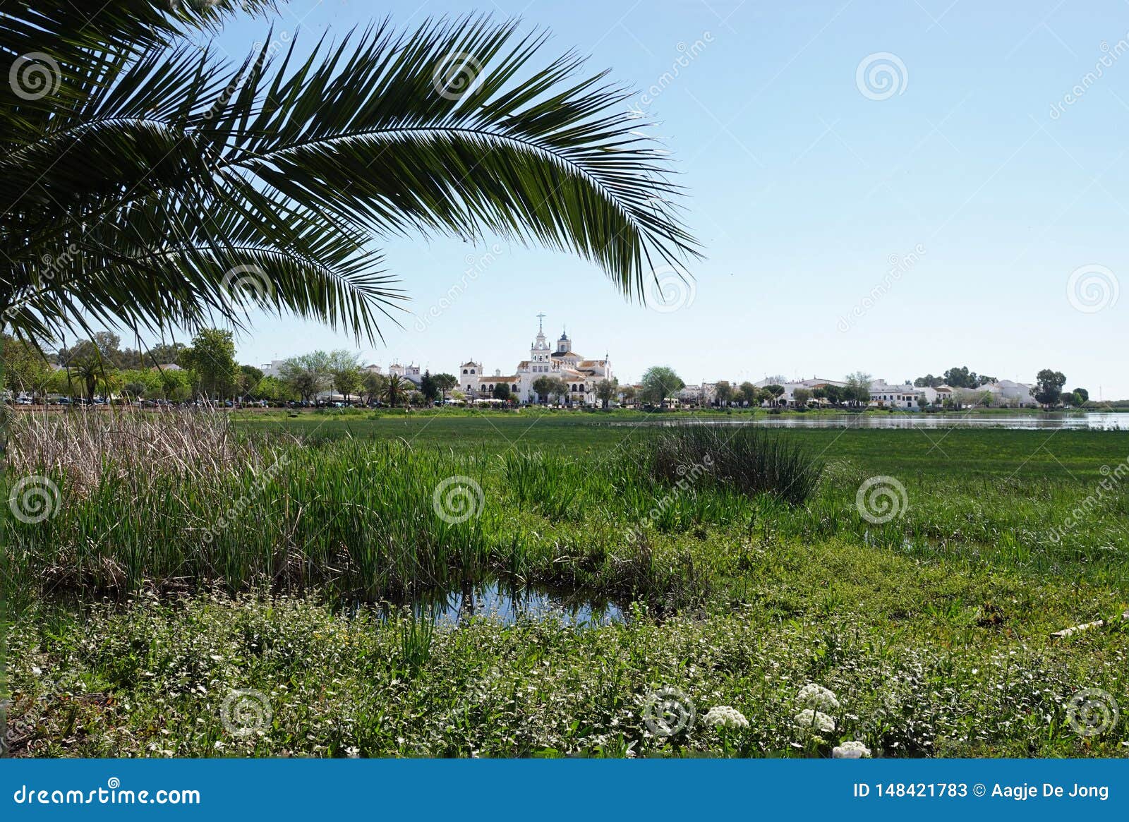 town of el rocio in donana national park, spain