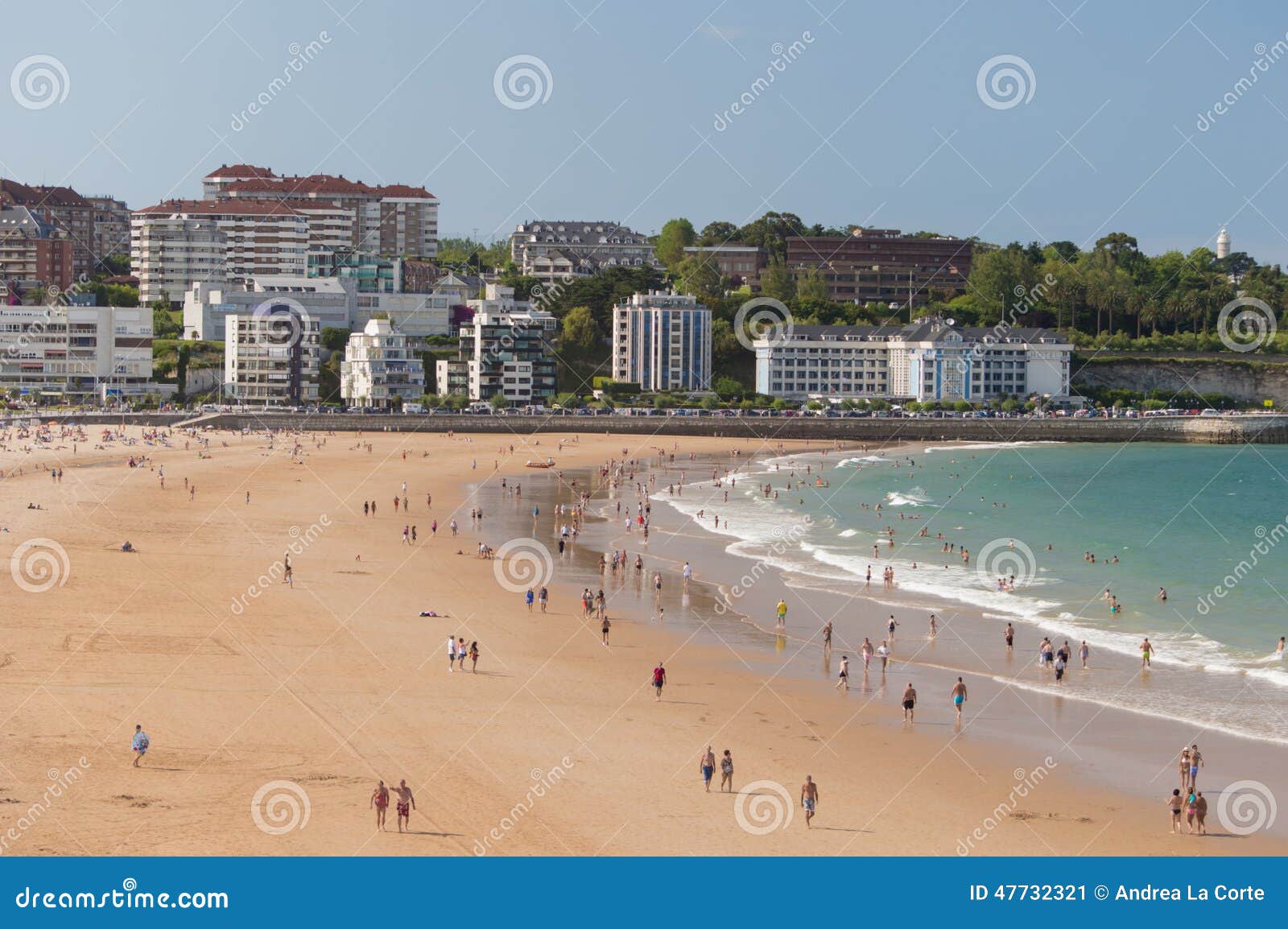 El Sardinero beach editorial photo. Image of cantabrian - 47732321