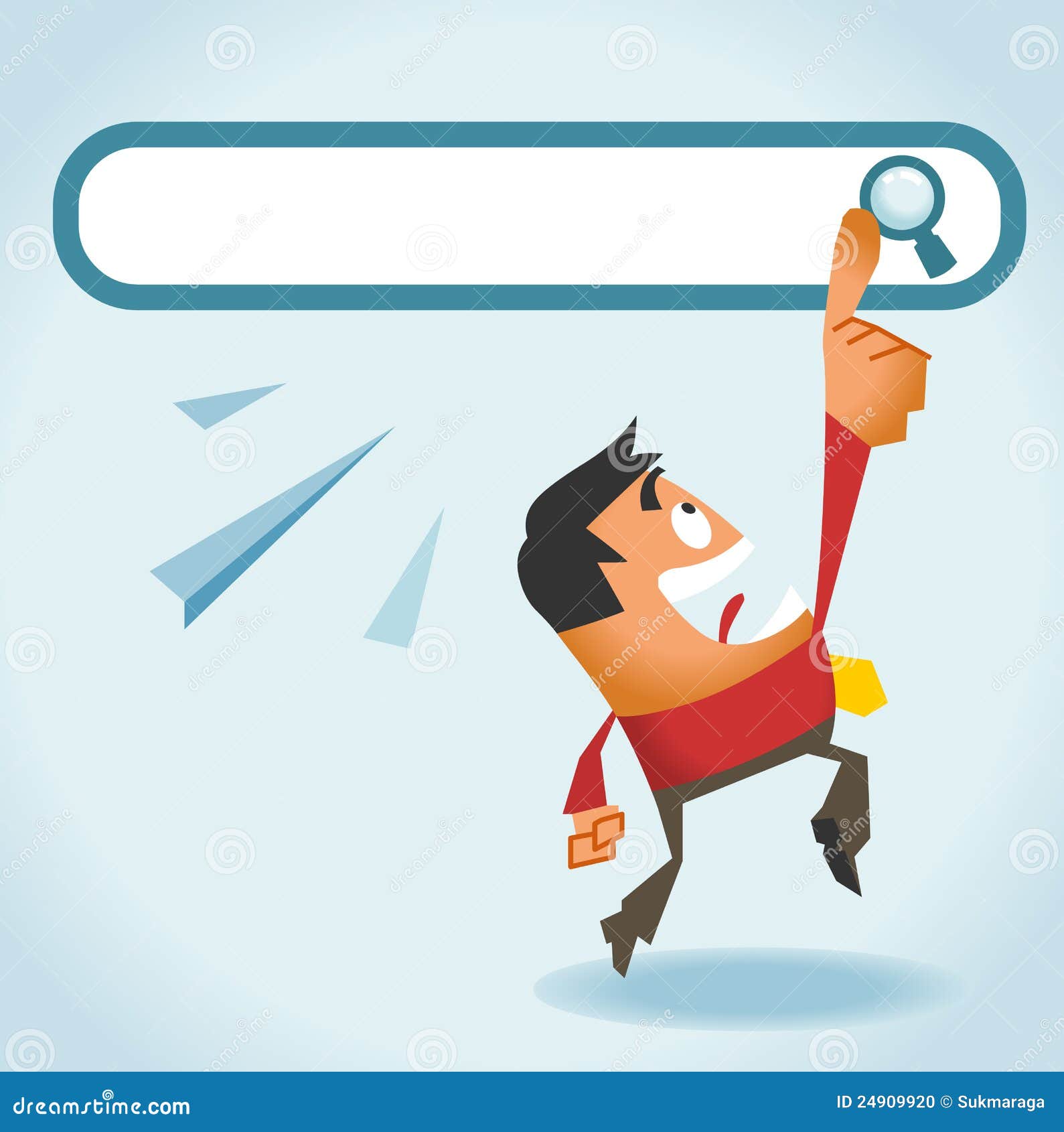 El Search Engine Es Todo Lo Que Necesitamos Ilustración del Vector