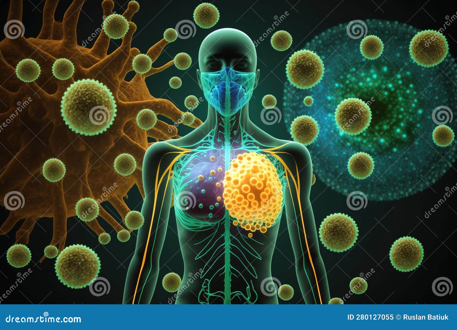 El Sistema Inmune. Inmunidad. Protección Natural Del Cuerpo Humano Frente a  Factores Externos Bacterias Virus Diversos Stock de ilustración -  Ilustración de fiebre, inmune: 280127055