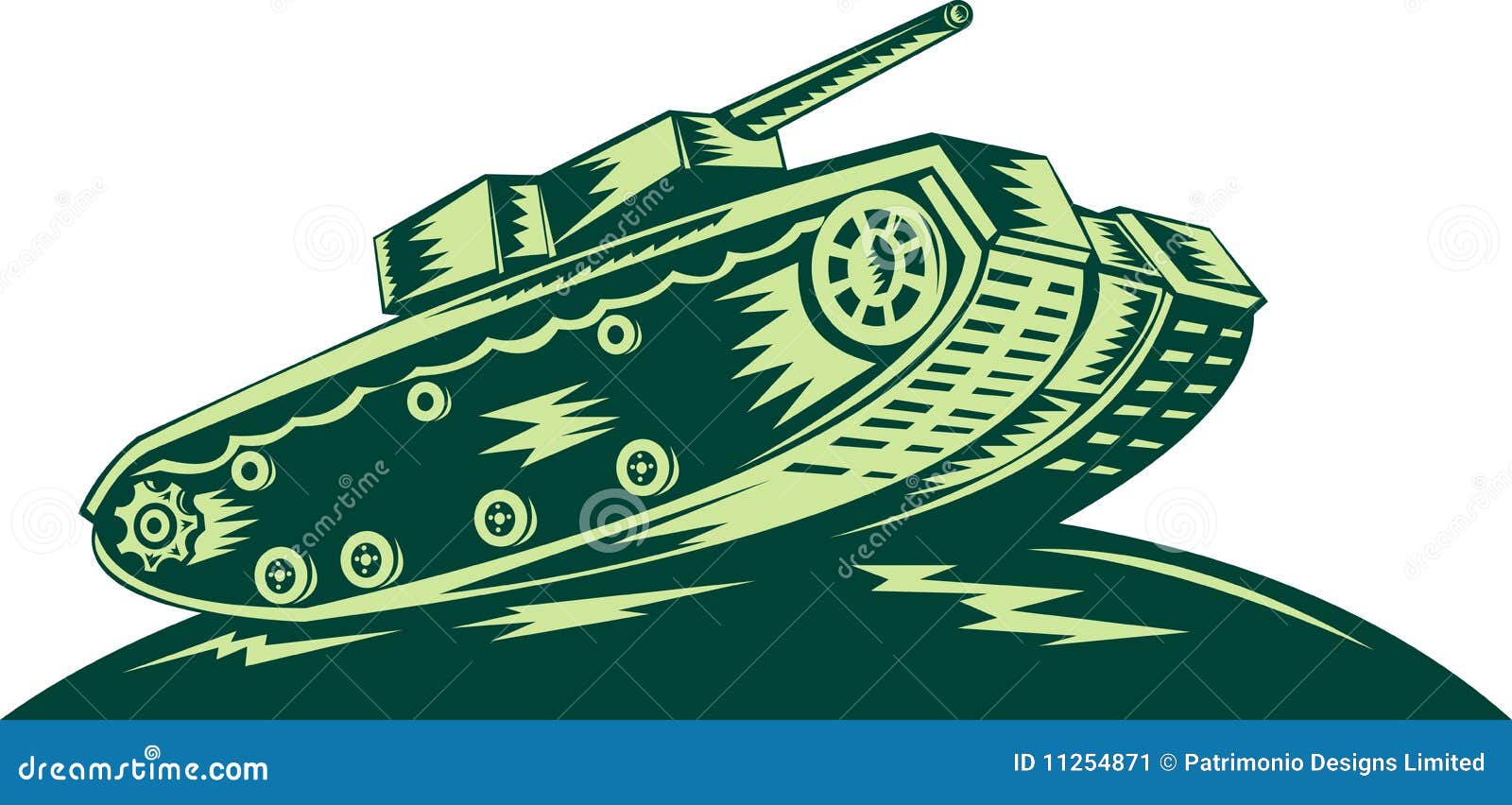 El Tanque De Batalla De La Segunda Guerra Mundial Stock de ilustración -  Ilustración de mundo, batalla: 11254871