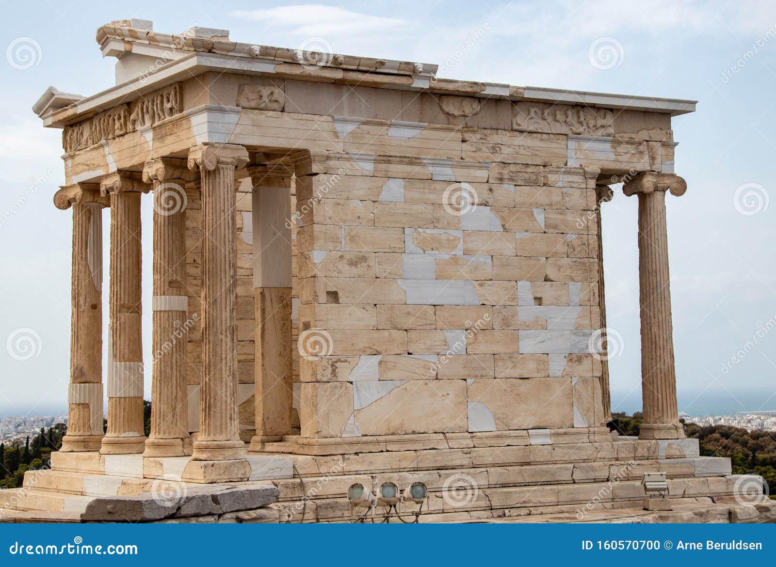 templo de Athena Nike de archivo. Imagen - 160570700