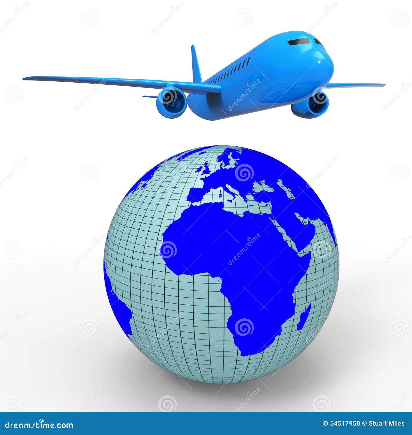 acoso capital eslogan El Viaje Mundial Muestra El Avión Jet and Planet Stock de ilustración -  Ilustración de viajado, recorrido: 54517950