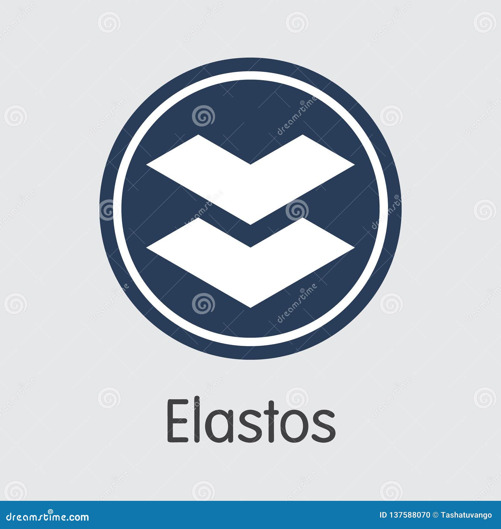 ELA - Elastos. The Icon Of Cryptocurrency Or Market Emblem ...