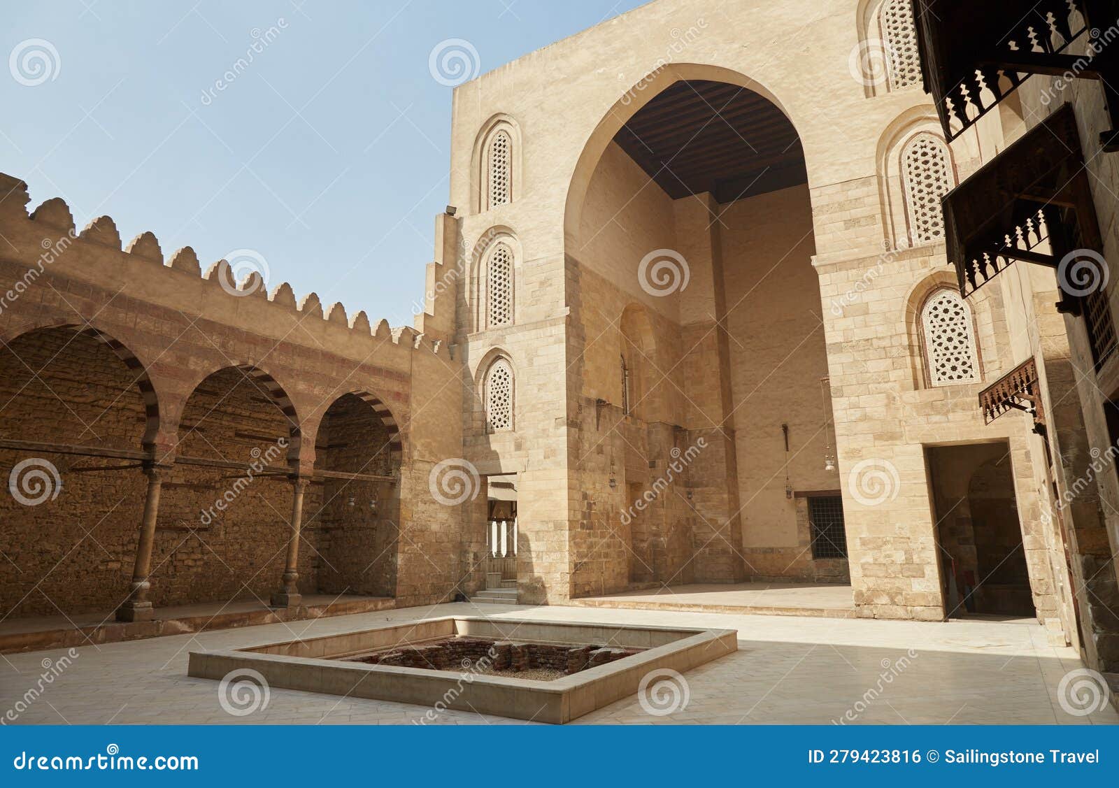 the elaborate qalawun complex on old cairo's al-muizz street