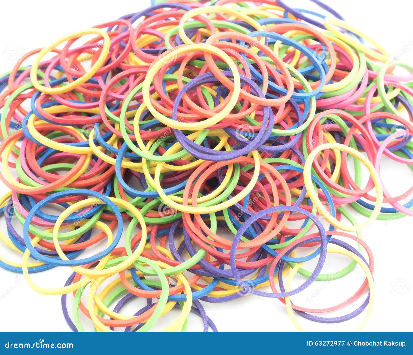 Elastic bands stock image. Image of stationary, pile - 63272977