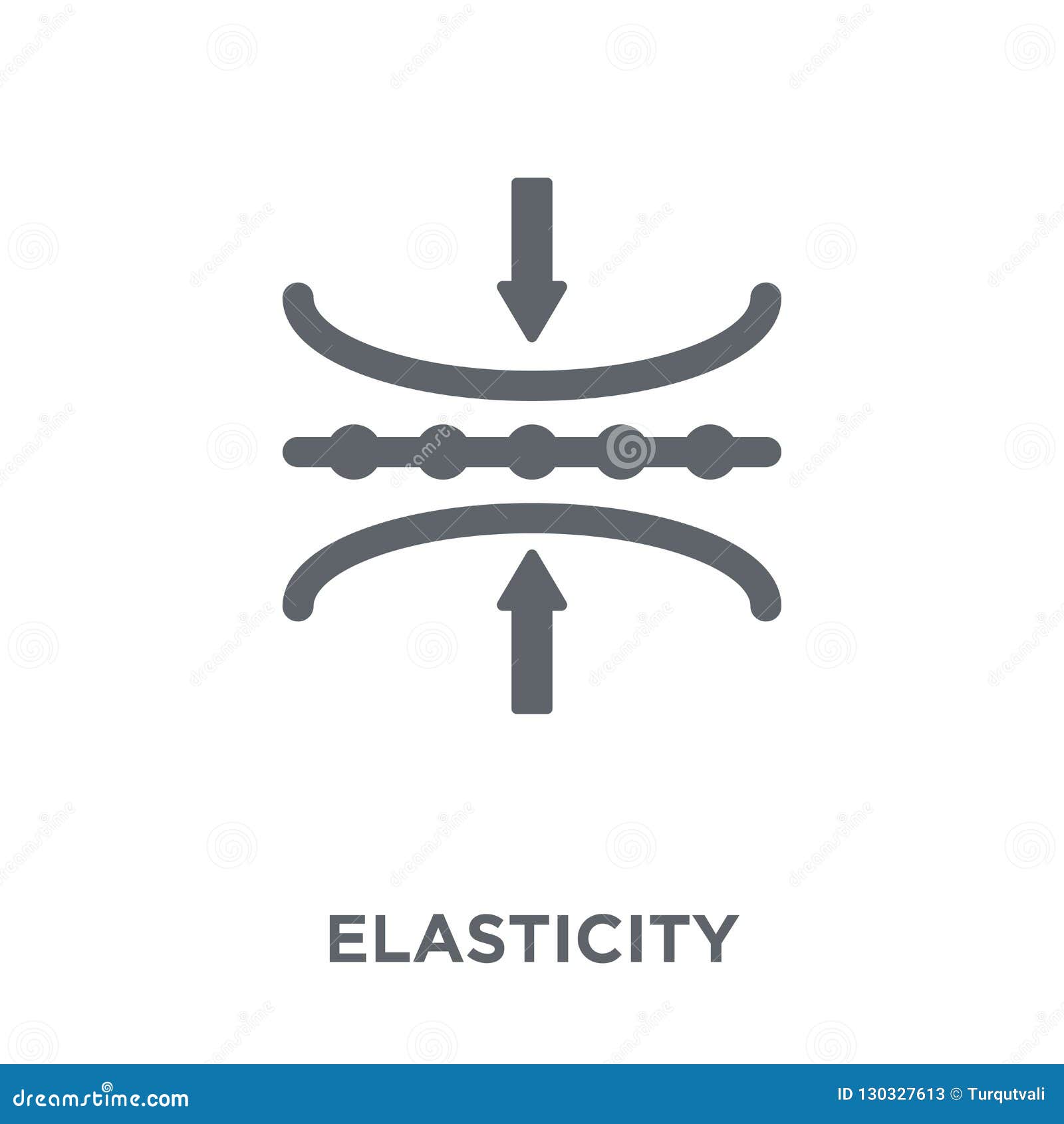 Elasticity Icon. Trendy Elasticity Logo Concept On White Background