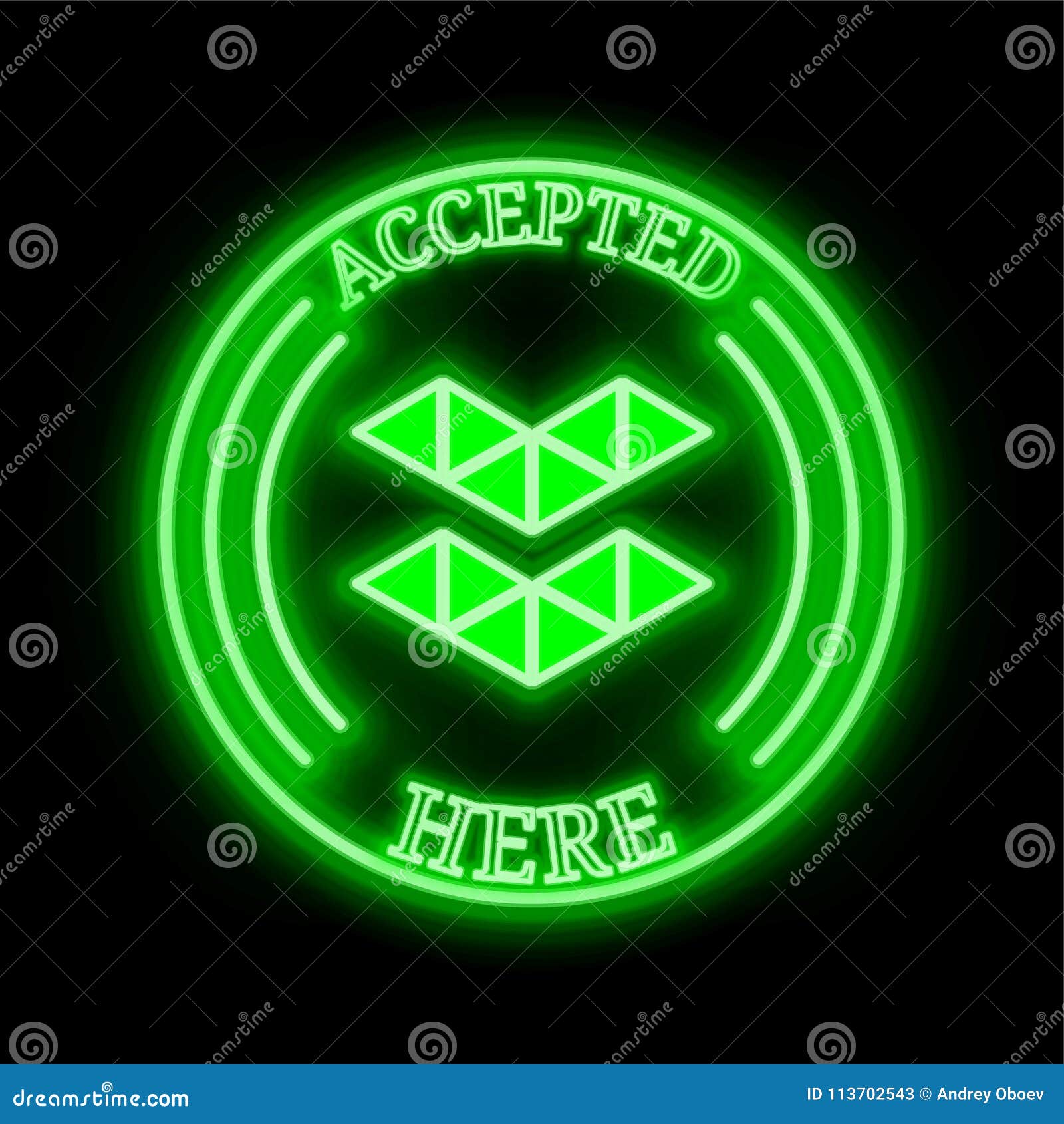 Elastos ELA Accepted Here Sign Stock Vector - Illustration ...