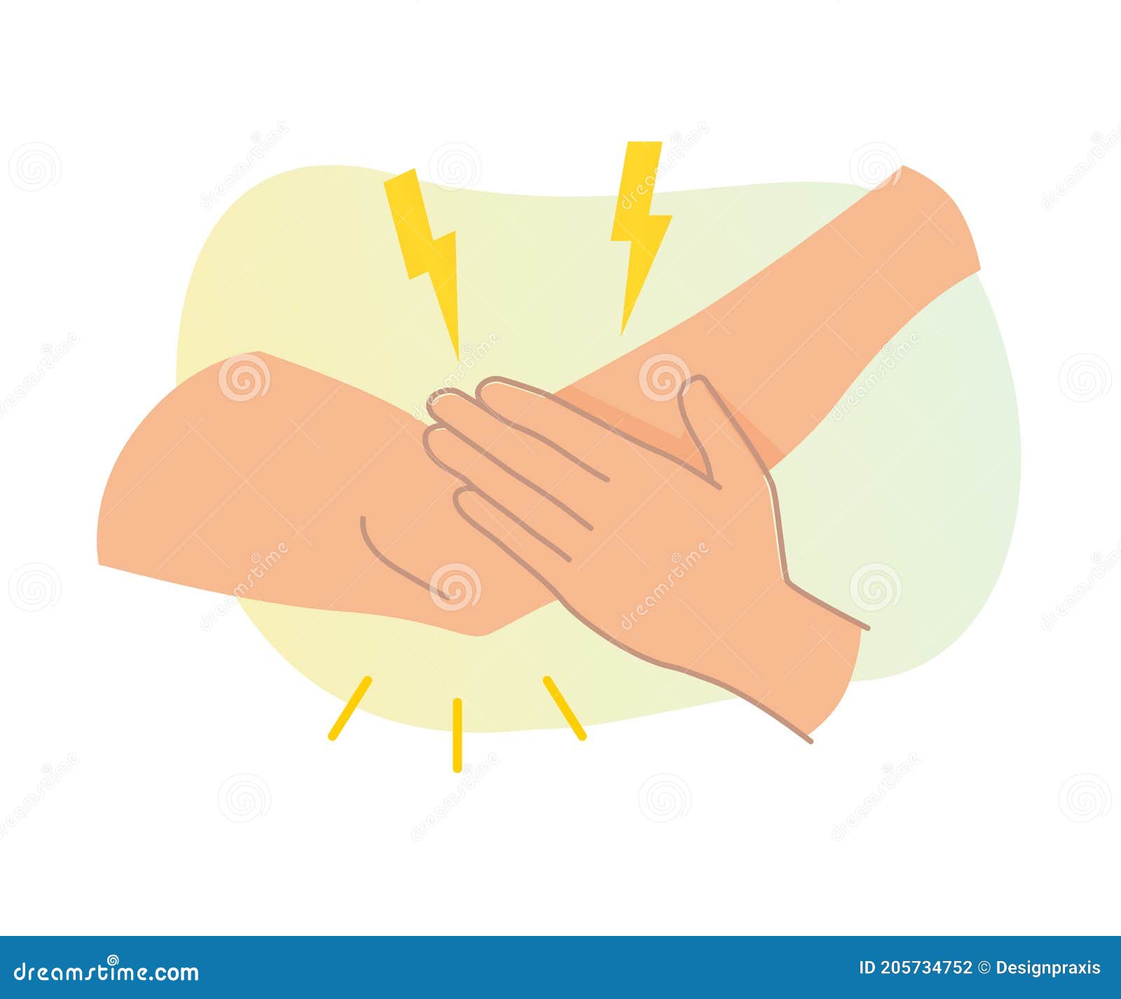 Elbow Joint Pain Arthritis Icon Stock Vector Illustration of