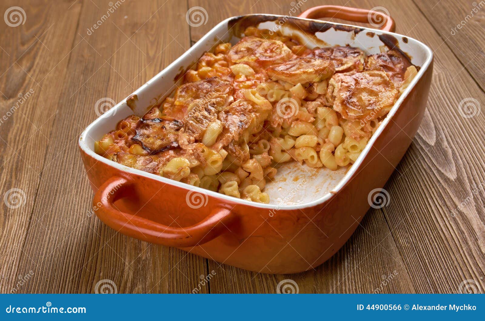 Elbow Macaroni Bake with Zucchini Stock Photo Image of closeup, meal