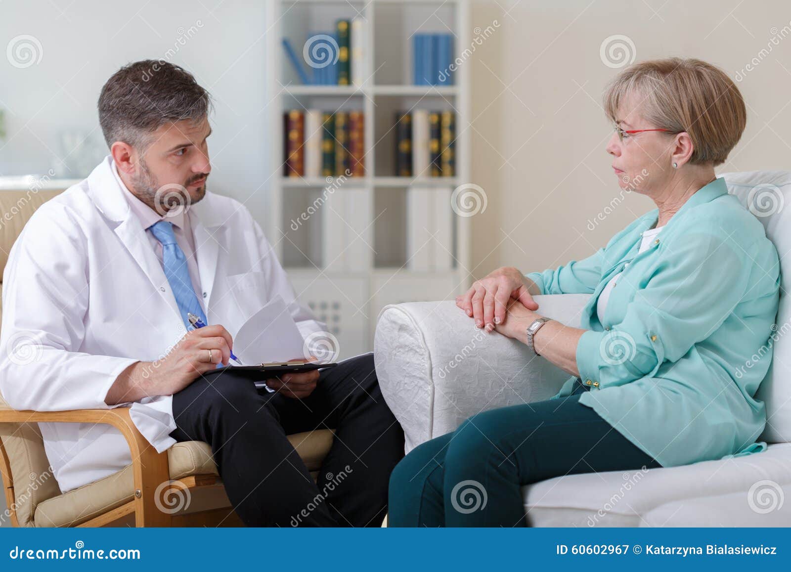 Elder Woman Talking with Psychologist Stock Image Image of elder
